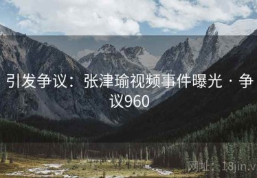 引发争议：张津瑜视频事件曝光 · 争议960