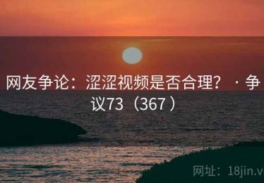 网友争论：涩涩视频是否合理？ · 争议73（367 ）