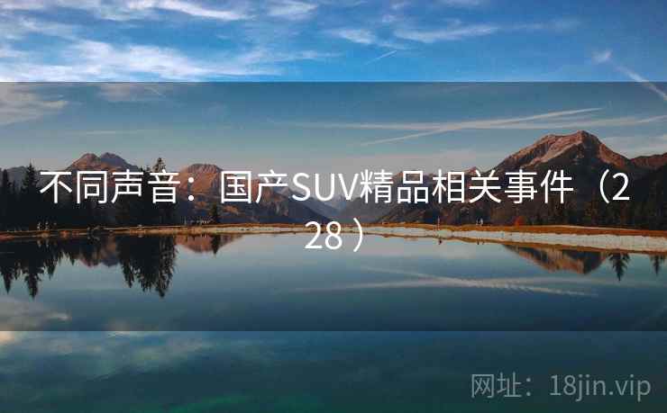 不同声音:国产SUV精品相关事件(228 ) 不同声音:国产SUV精品相关事件(228 )