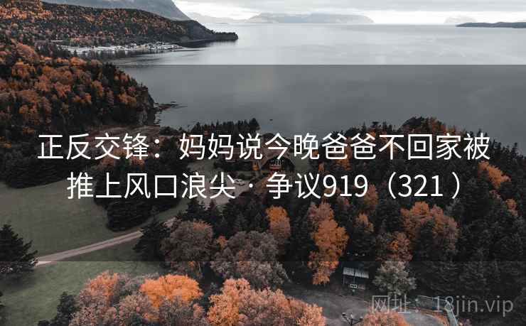正反交锋：妈妈说今晚爸爸不回家被推上风口浪尖 · 争议919（321 ）